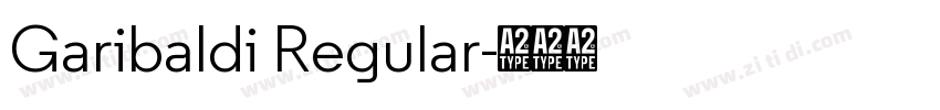 Garibaldi Regular字体转换